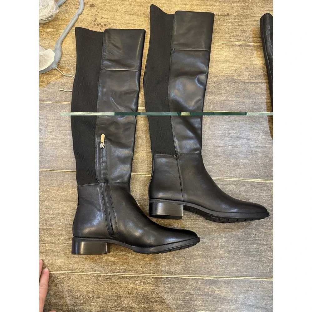 Sam Edelman Pam‎ Womens Zipper Ribbed Knit Over-The-Knee Boots Black Size 7.5!